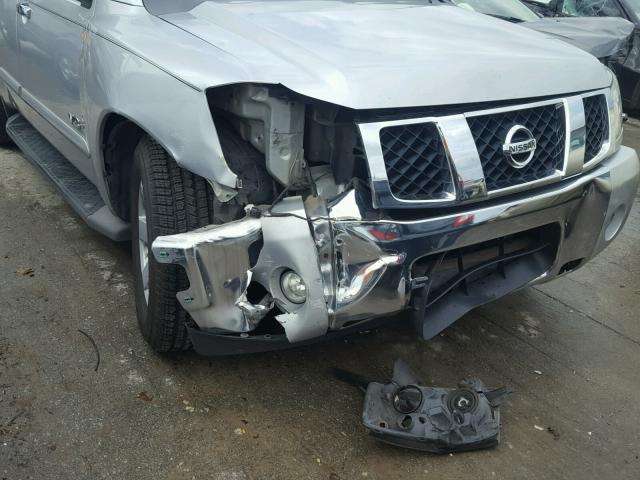 5N1AA08A66N707349 - 2006 NISSAN ARMADA SE SILVER photo 9