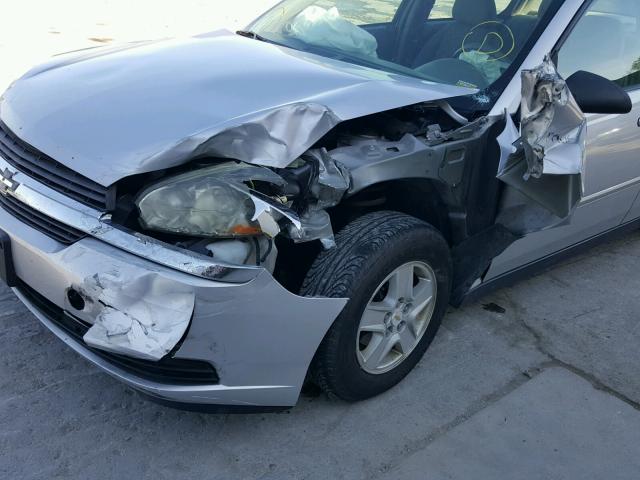 1G1ZT52865F222523 - 2005 CHEVROLET MALIBU LS ვერცხლისფერი ფოტო 9