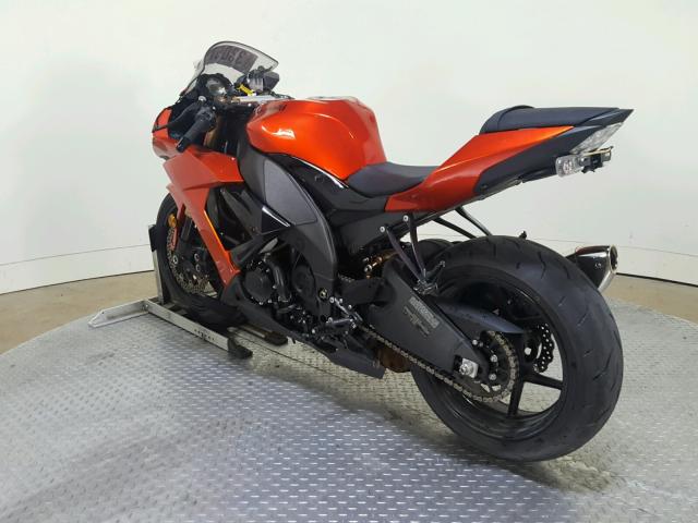 JKAZXCE109A022913 - 2009 KAWASAKI ZX1000 E ORANGE photo 6