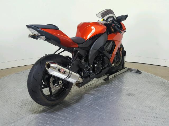 JKAZXCE109A022913 - 2009 KAWASAKI ZX1000 E ORANGE photo 8