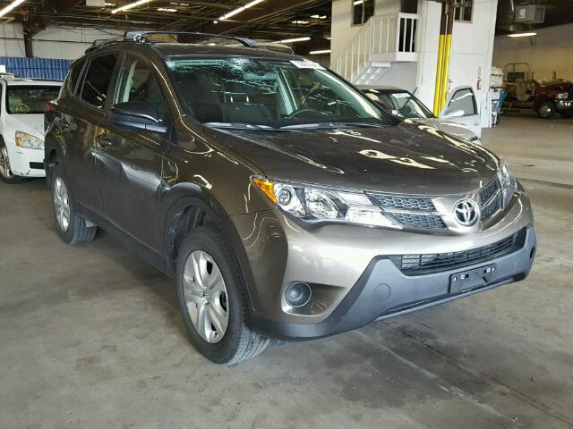 JTMBFREV8FD112174 - 2015 TOYOTA RAV4 LE GREEN photo 1