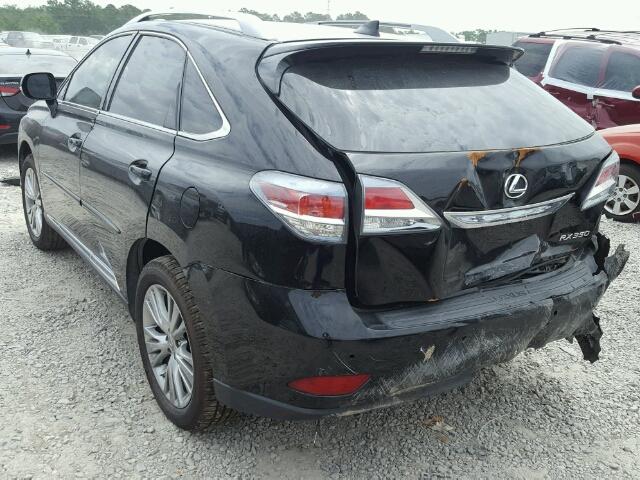 2T2ZK1BA6EC133562 - 2014 LEXUS RX 350 BLACK photo 3