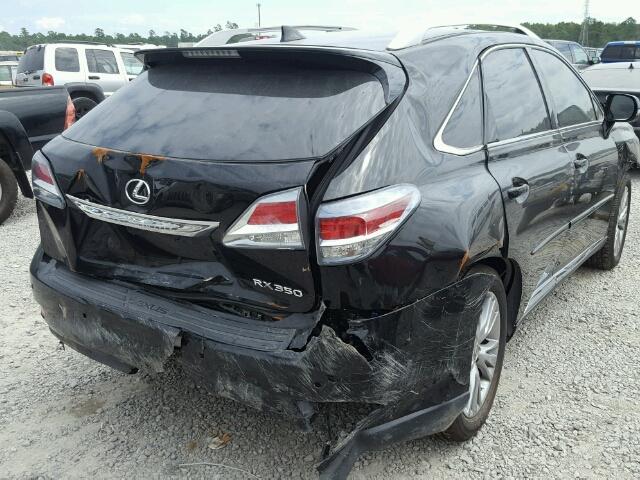 2T2ZK1BA6EC133562 - 2014 LEXUS RX 350 BLACK photo 4