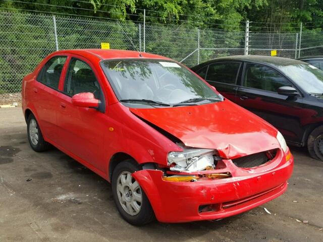 KL1TJ526X4B237234 - 2004 CHEVROLET AVEO LS RED photo 1