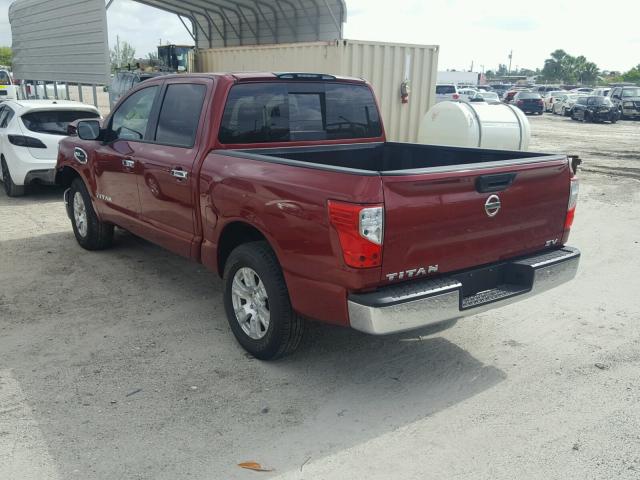 1N6AA1EK2HN537675 - 2017 NISSAN TITAN S BURGUNDY photo 3