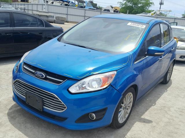 1FADP5BU7DL545908 - 2013 FORD C-MAX SEL BLUE photo 2