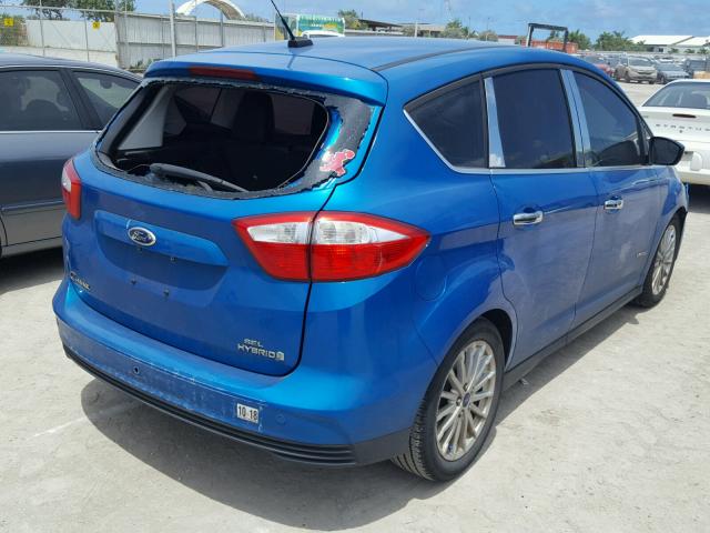 1FADP5BU7DL545908 - 2013 FORD C-MAX SEL BLUE photo 4