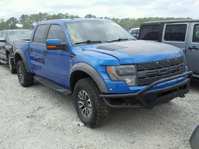 1FTFW1R61DFC71187 - 2013 FORD F150 SVT R BLUE photo 1