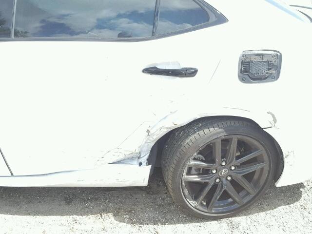 JTHBF1D29F5066470 - 2015 LEXUS IS 250 WHITE photo 9