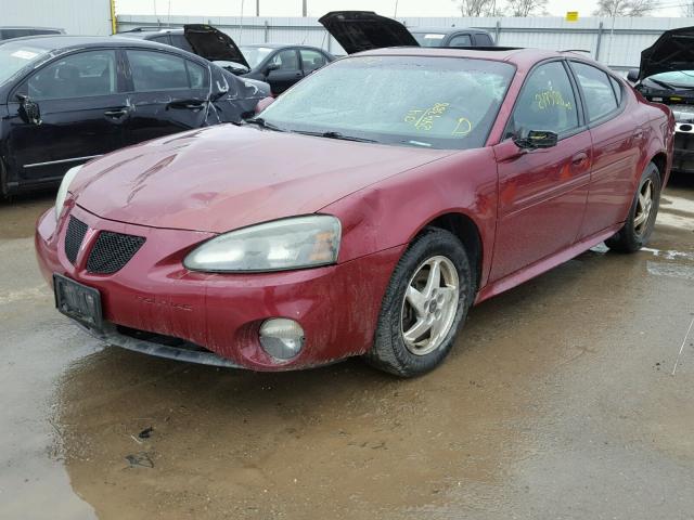 2G2WS522041271476 - 2004 PONTIAC GRAND PRIX RED photo 2