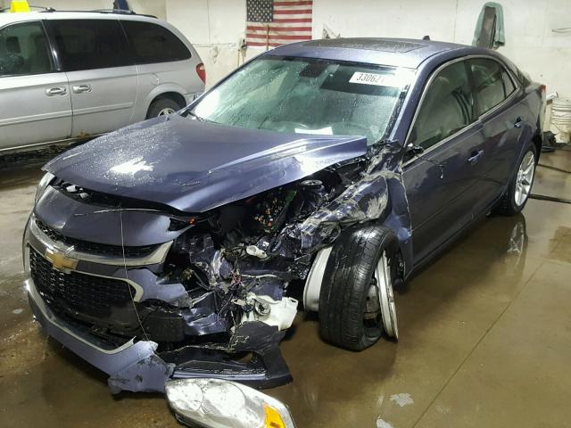 1G11C5SL5EF159948 - 2014 CHEVROLET MALIBU 1LT BLUE photo 2
