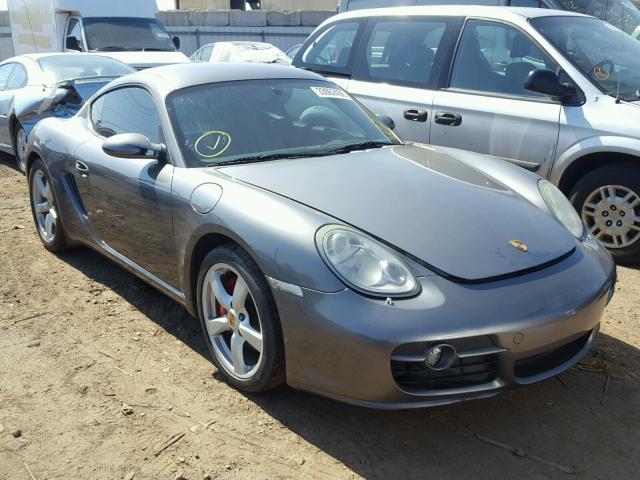 WP0AB29827U782680 - 2007 PORSCHE CAYMAN S GRAY photo 1