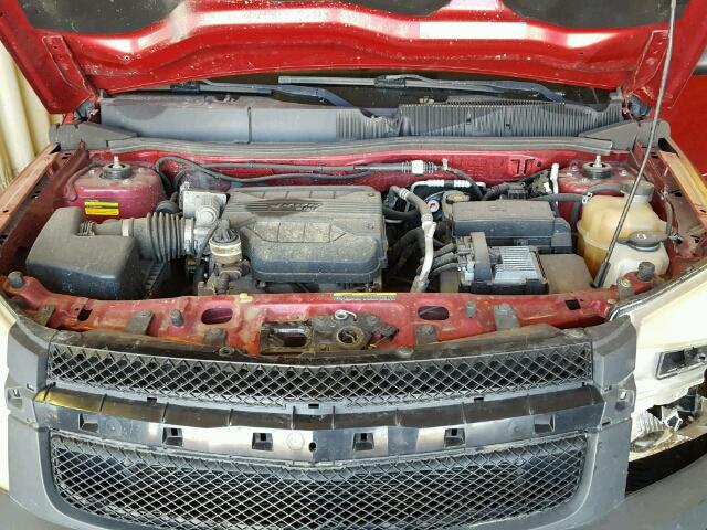 2CNDL73F956129687 - 2005 CHEVROLET EQUINOX RED photo 7