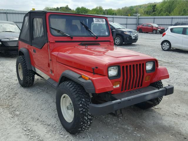 1J4FY19P3PP204411 - 1993 JEEP WRANGLER / RED photo 1