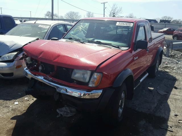 1N6ED26Y8XC316433 - 1999 NISSAN FRONTIER K RED photo 2