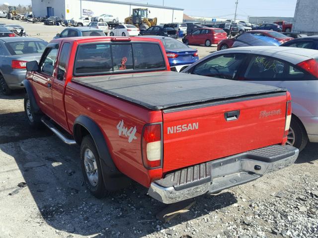 1N6ED26Y8XC316433 - 1999 NISSAN FRONTIER K RED photo 3