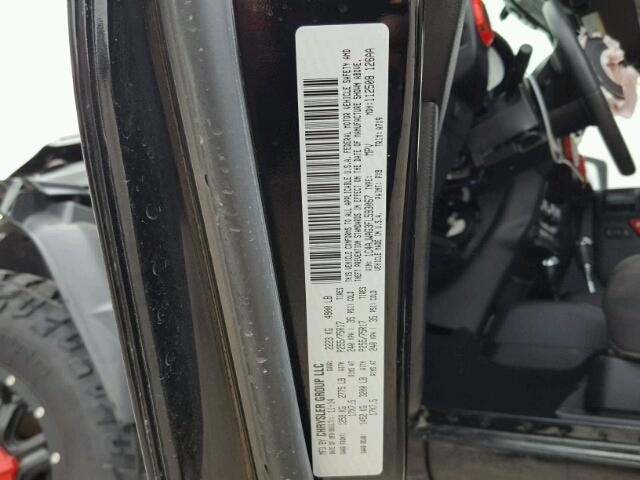 1C4AJWAG3FL593067 - 2015 JEEP WRANGLER S BLACK photo 10