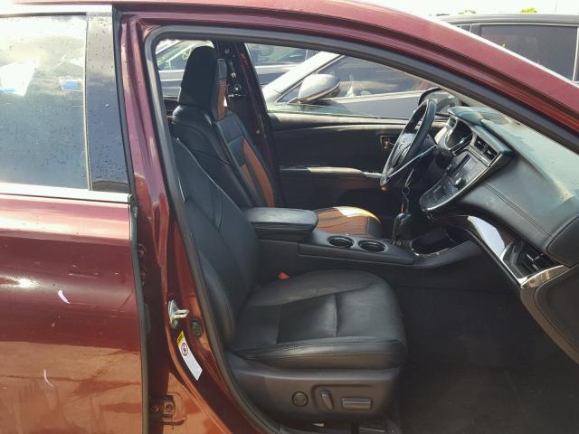 4T1BK1EB5DU042936 - 2013 TOYOTA AVALON BAS MAROON photo 5