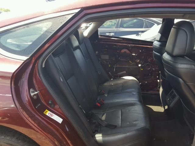 4T1BK1EB5DU042936 - 2013 TOYOTA AVALON BAS MAROON photo 6