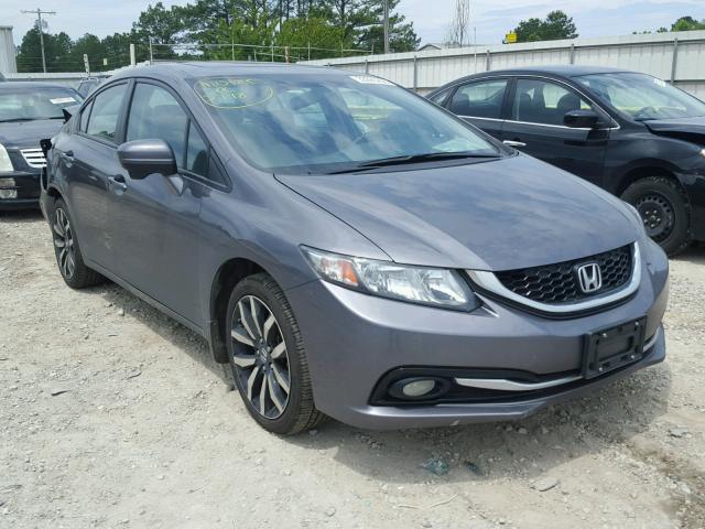 19XFB2F96FE007105 - 2015 HONDA CIVIC EXL GRAY photo 1