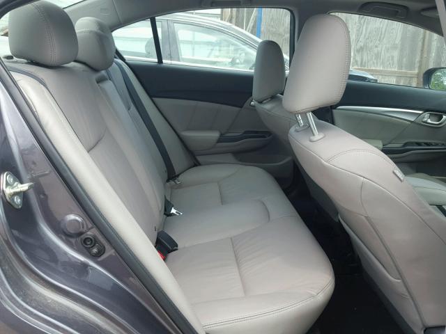 19XFB2F96FE007105 - 2015 HONDA CIVIC EXL GRAY photo 6