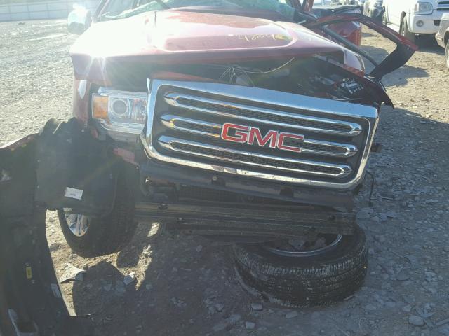 1GTG5CE31F1191886 - 2015 GMC CANYON SLT BURGUNDY photo 7