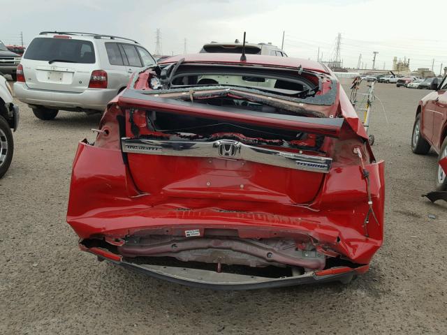 JHMZE2H51CS001587 - 2012 HONDA INSIGHT LX RED photo 9