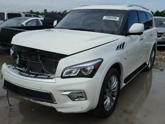 JN8AZ2NF4G9610190 - 2016 INFINITI QX80 WHITE photo 2