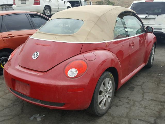 3VWRG3AL1AM003384 - 2010 VOLKSWAGEN NEW BEETLE წითელი ფოტო 4