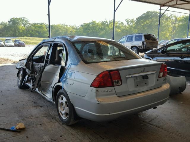 JHMES96603S018330 - 2003 HONDA CIVIC HYBR SILVER photo 3