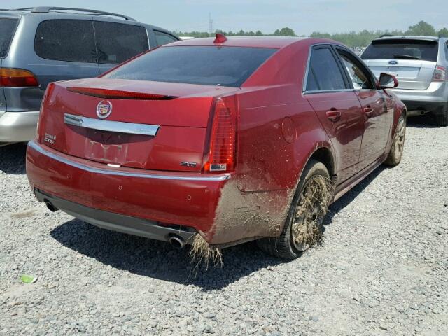 1G6DP5E36C0113584 - 2012 CADILLAC CTS PREMIU BURGUNDY photo 4