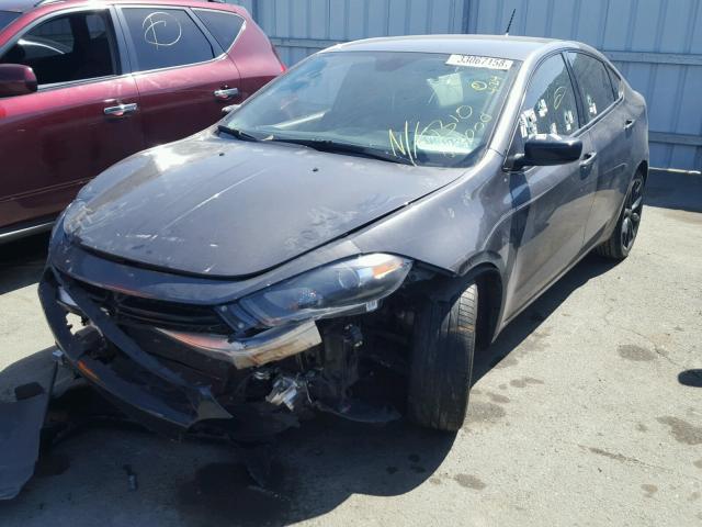 1C3CDFFA3GD796593 - 2016 DODGE DART SXT S GRAY photo 2