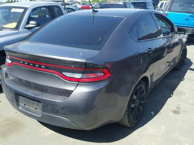 1C3CDFFA3GD796593 - 2016 DODGE DART SXT S GRAY photo 4