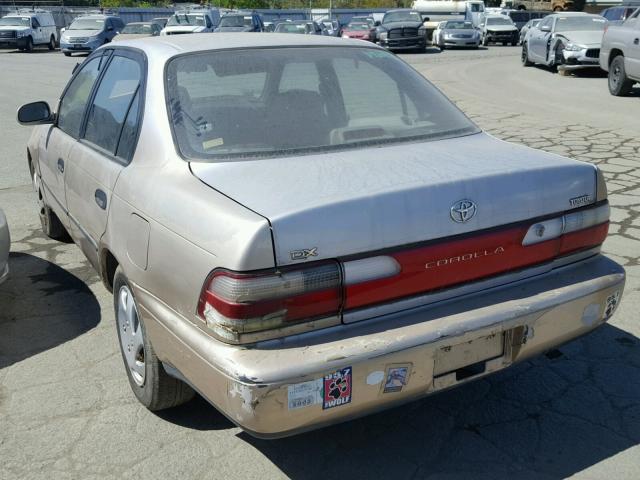 1NXBB02EXTZ428534 - 1996 TOYOTA COROLLA DX BEIGE photo 3