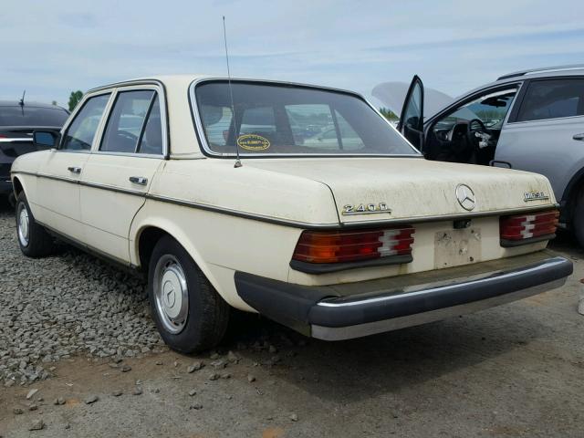 12312312160135 - 1980 MERCEDES-BENZ 240D CREAM photo 3