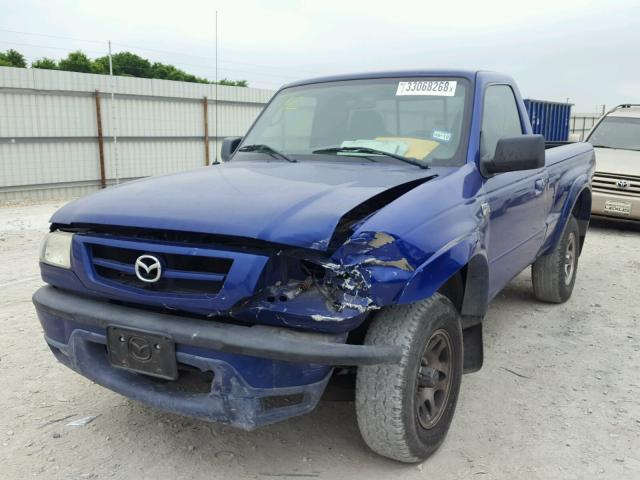 4F4YR12U96PM00547 - 2006 MAZDA B3000 BLUE photo 2