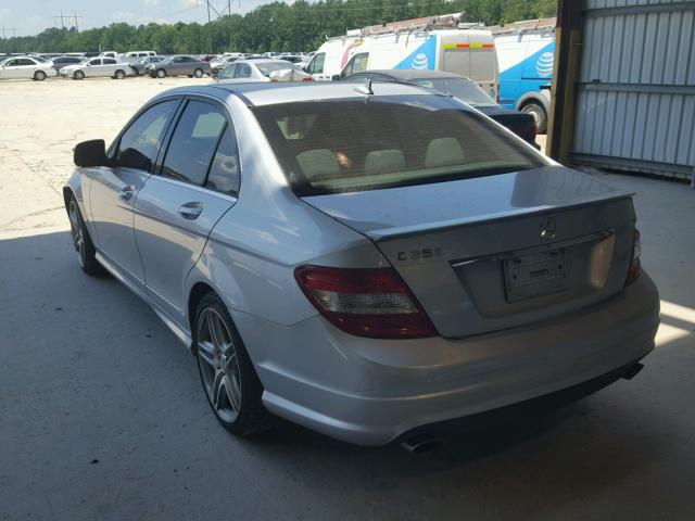 WDDGF56X79R053033 - 2009 MERCEDES-BENZ C 350 SILVER photo 3