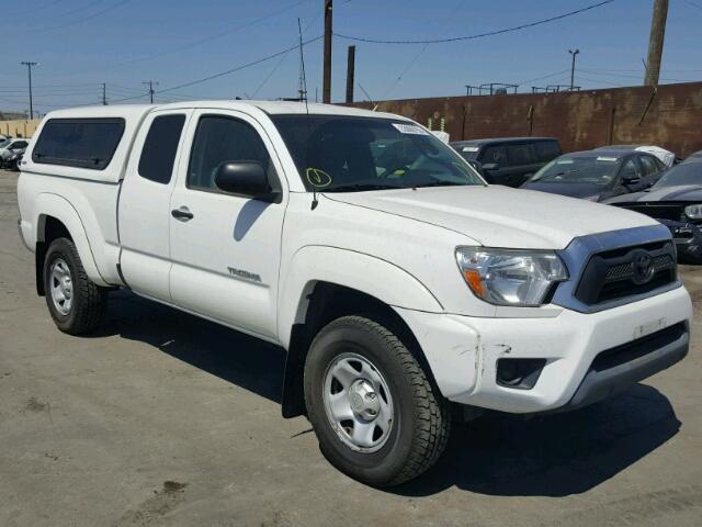 5TFTX4GN0EX030986 - 2014 TOYOTA TACOMA PRE WHITE photo 1