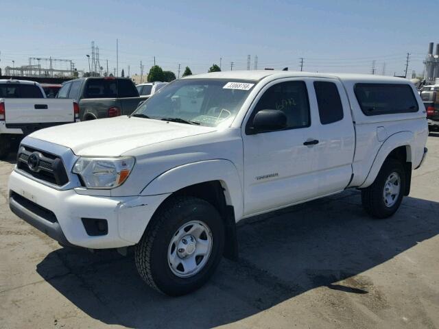 5TFTX4GN0EX030986 - 2014 TOYOTA TACOMA PRE WHITE photo 2