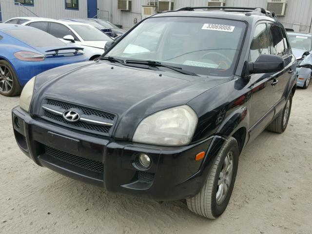 KM8JN12D37U482067 - 2007 HYUNDAI TUCSON SE BLACK photo 2