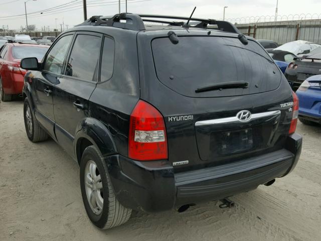 KM8JN12D37U482067 - 2007 HYUNDAI TUCSON SE BLACK photo 3