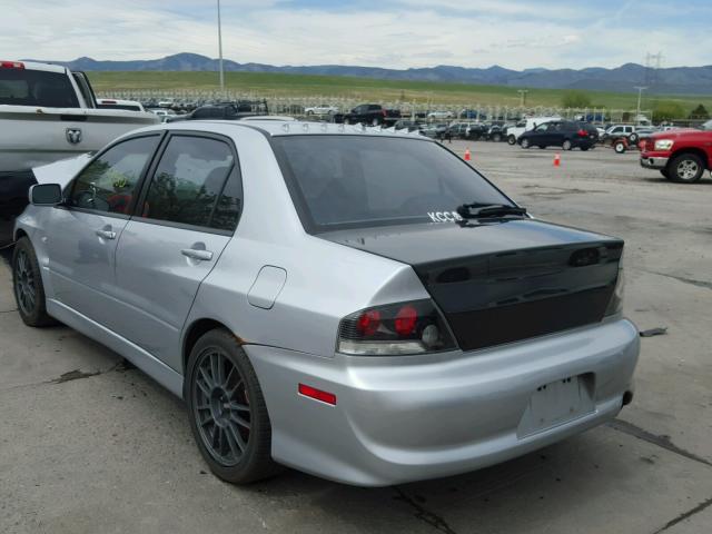 JA3AH86CX6U043421 - 2006 MITSUBISHI LANCER EVO SILVER photo 3