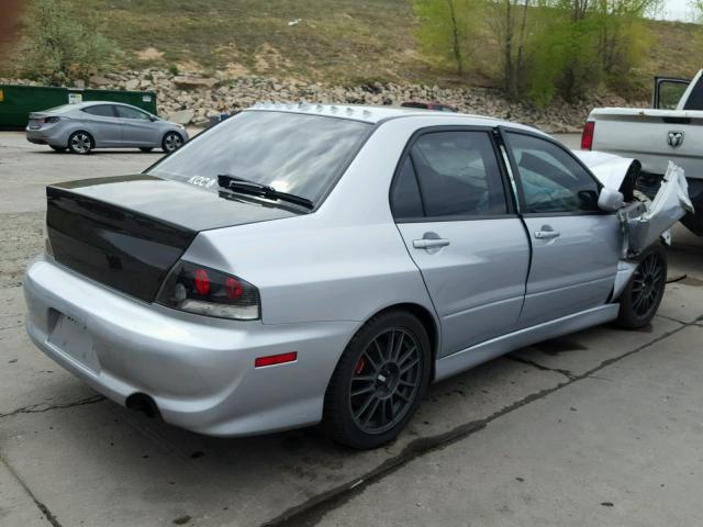 JA3AH86CX6U043421 - 2006 MITSUBISHI LANCER EVO SILVER photo 4