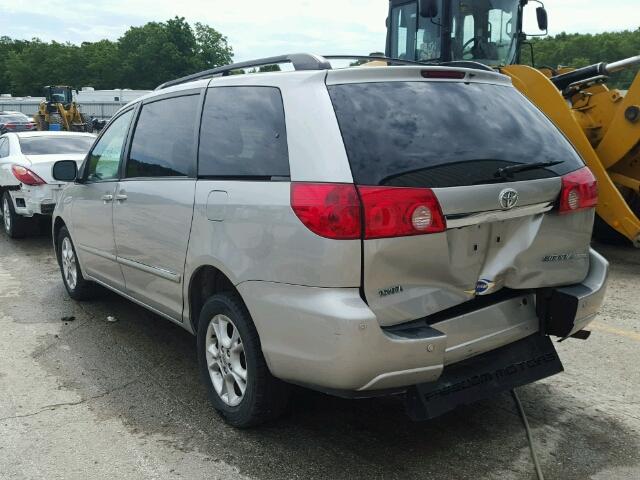 5TDZA22C66S551840 - 2006 TOYOTA SIENNA XLE SILVER photo 3