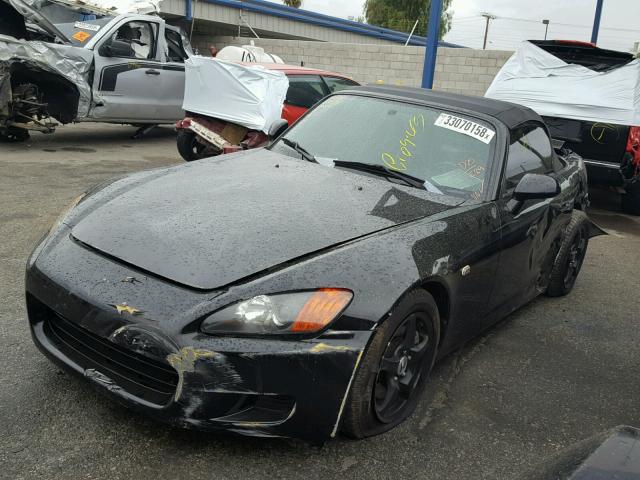 JHMAP11403T005269 - 2003 HONDA S2000 BLACK photo 2