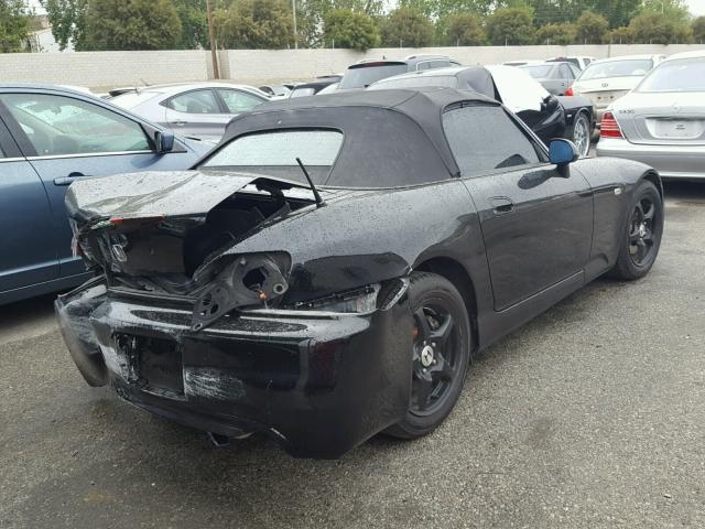 JHMAP11403T005269 - 2003 HONDA S2000 BLACK photo 4