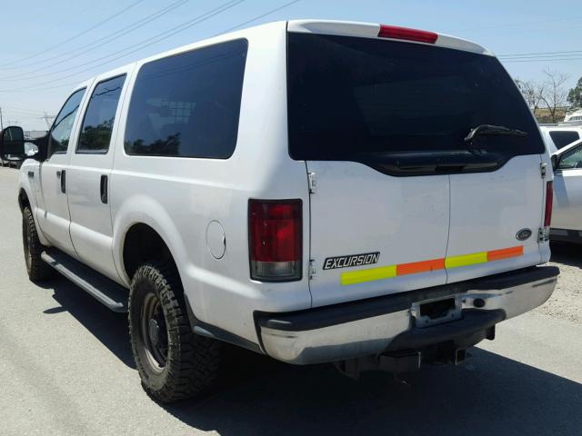 1FMNU41S84EC84838 - 2004 FORD EXCURSION WHITE photo 3