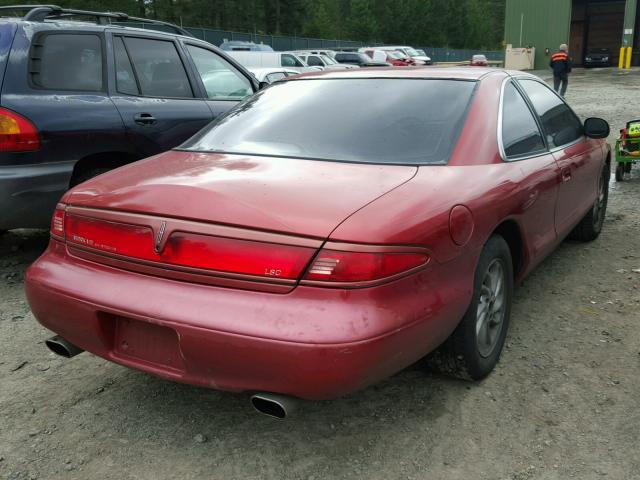 1LNLM92VXWY603171 - 1998 LINCOLN MARK VIII RED photo 4