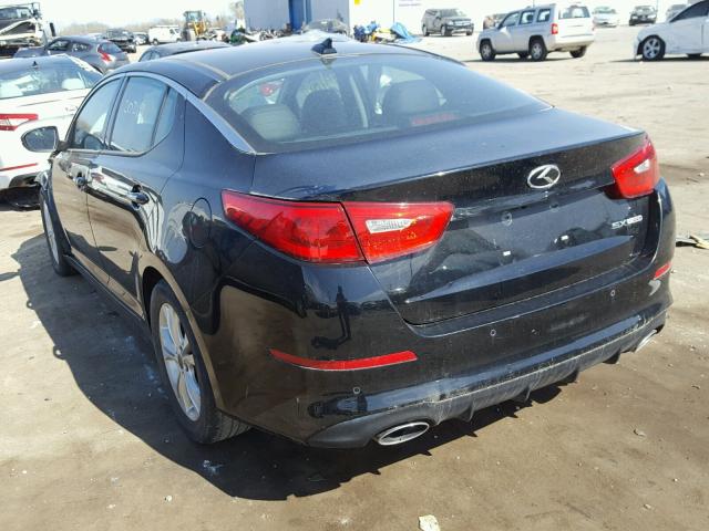 5XXGR4A61EG266437 - 2014 KIA OPTIMA SX BLACK photo 3