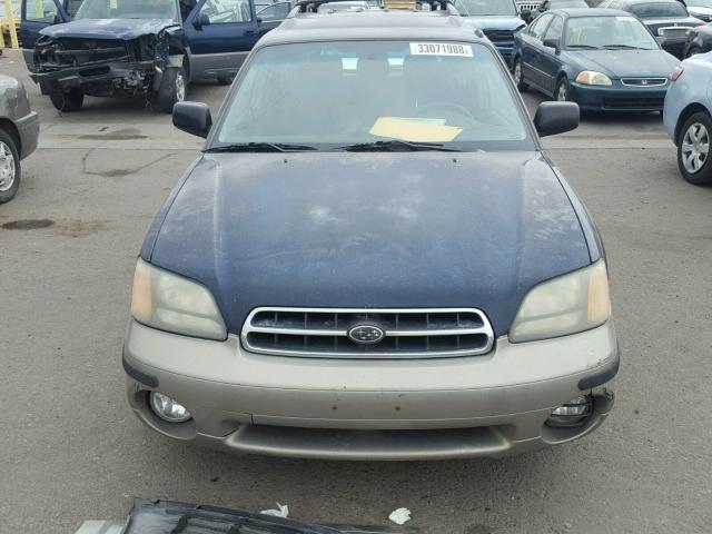 4S3BH665717615581 - 2001 SUBARU LEGACY OUT BLUE photo 10